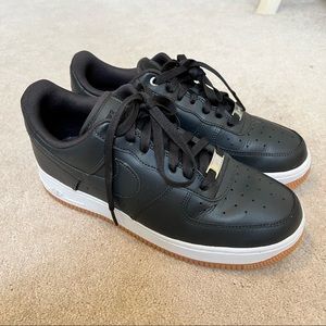 Nike Air Force 1 black tan white size 8.5